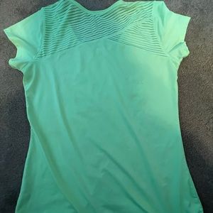 Green exercise shirt